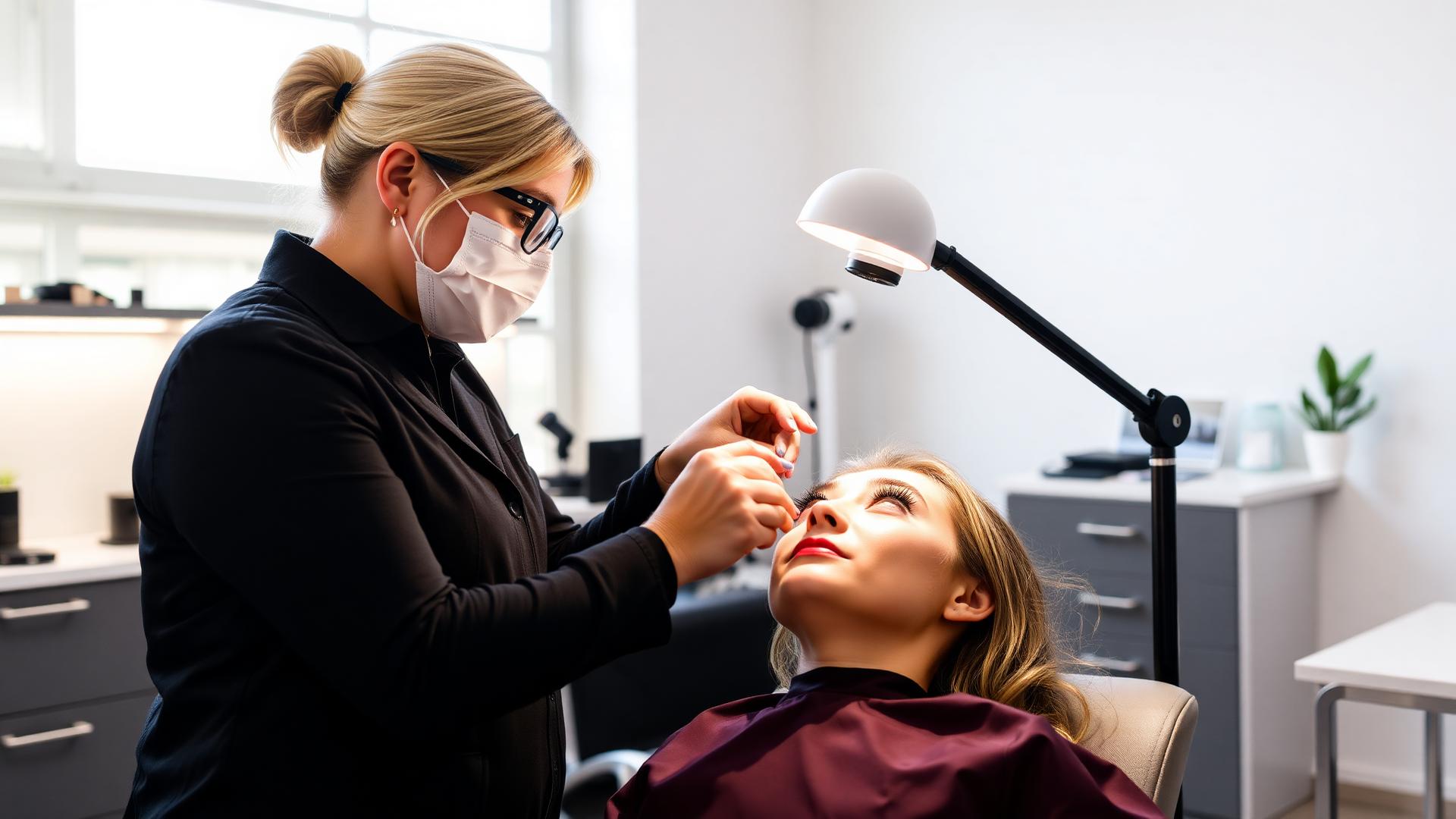 Wimpernverlängerungs-Schulung